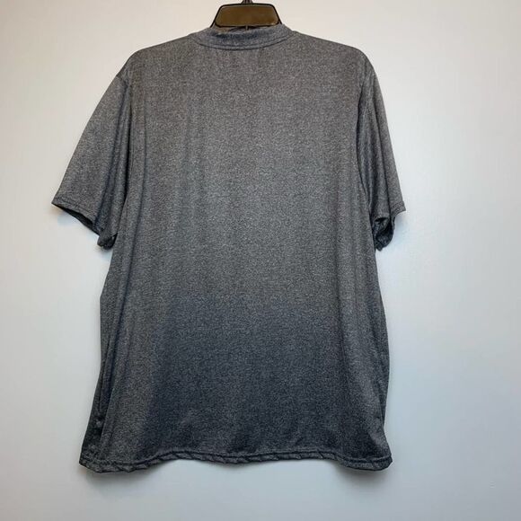 Reebok Tee Shirt Dri Fit Solid Gray Short Sleeve Crew Neck 100% Polyester XL - Picture 8 of 9
